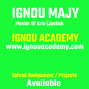 IGNOU MAJY SOLVED ASSIGNMENT 2025 2026